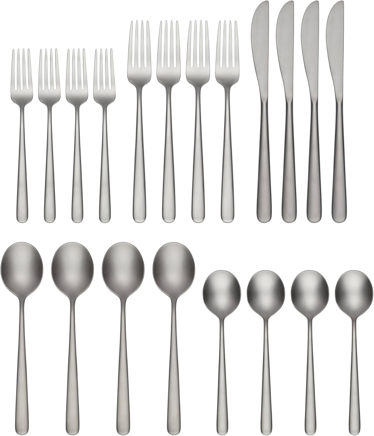 Cambridge 304420CNB12DS Lorenn Sand 20-Piece Flatware Set