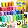 Air Dry Clay 27 Colours, Modelling Clay for Kids, DIY Molding Magic Clay for with Tools, Soft & Ultra Light, Toys Gifts for Age 3 4 5 6 7 8+ Years Old Boys Girls Kids