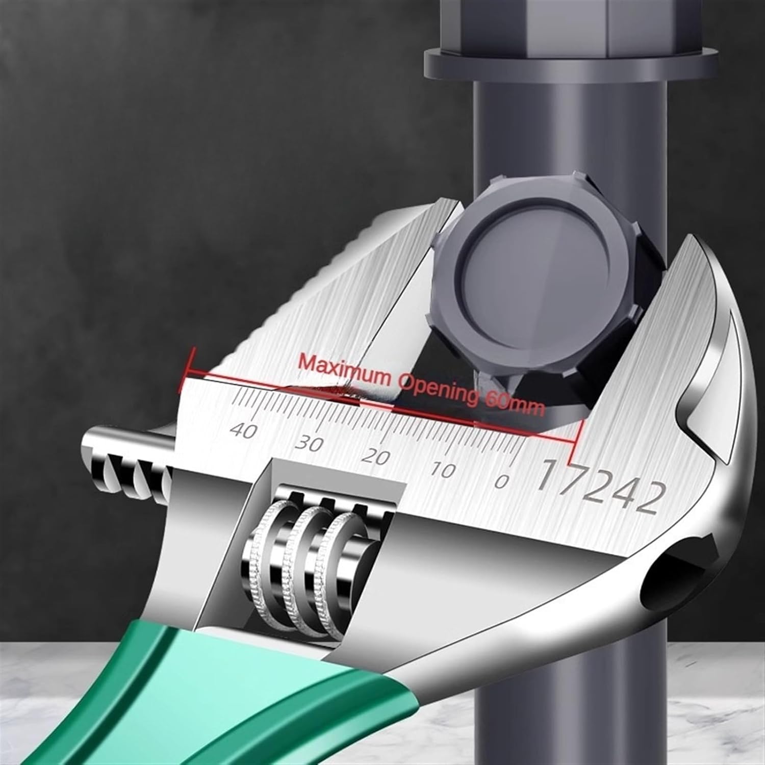 6/8 Inch Adjustable Wrench Mini Monkey Short Handle Spanner Material Scale Rubber Wrapped Key(6 inch-B)