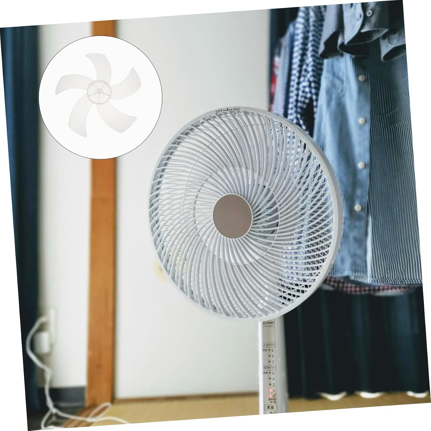 Inch Replacement Fan Blades Leaf Design Easy Installation for Ceiling Exhaust Fans
