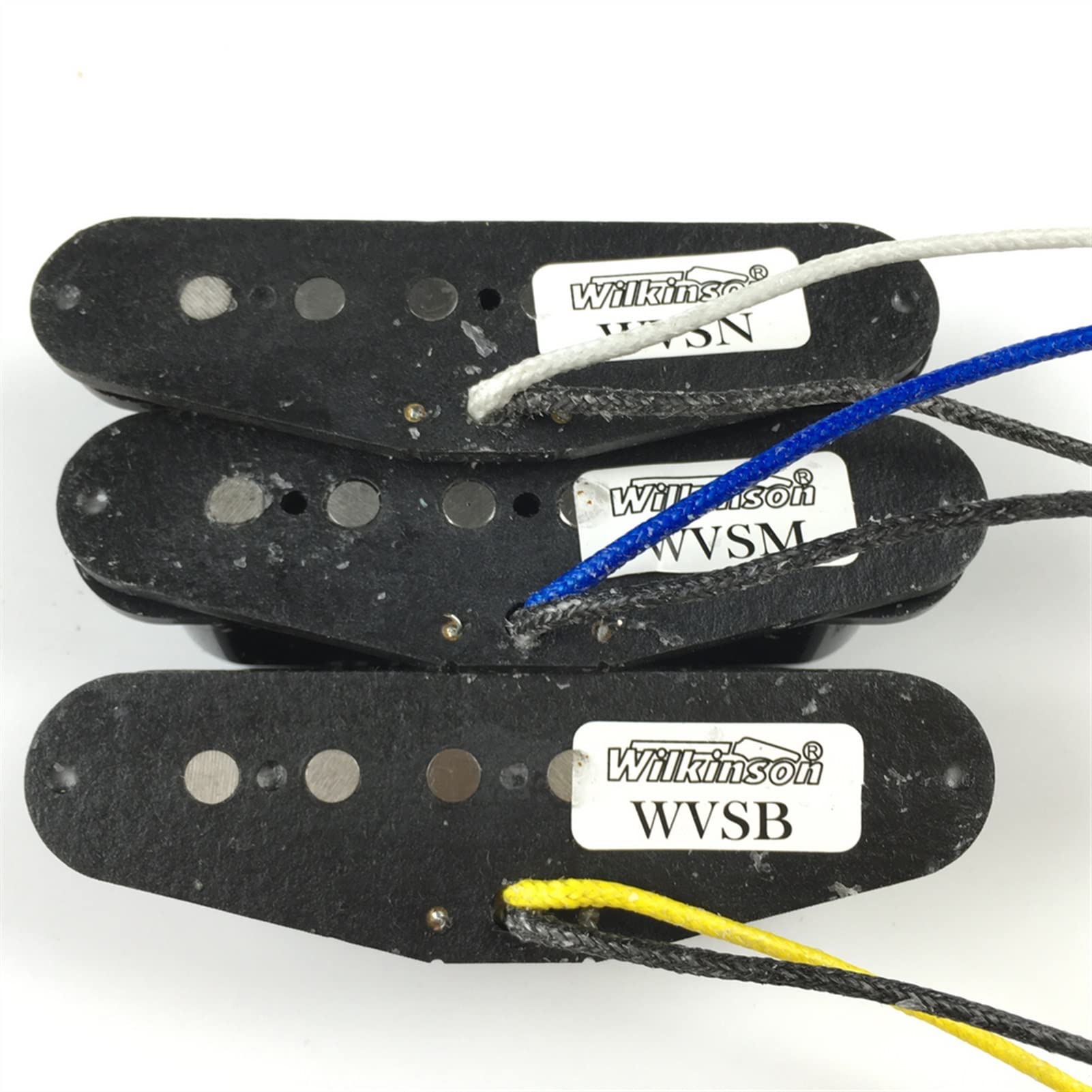 Pastillas de guitarra de bobina simple Alnico V, pastillas de guitarra eléctrica negras para guitarra ST Set pastillas