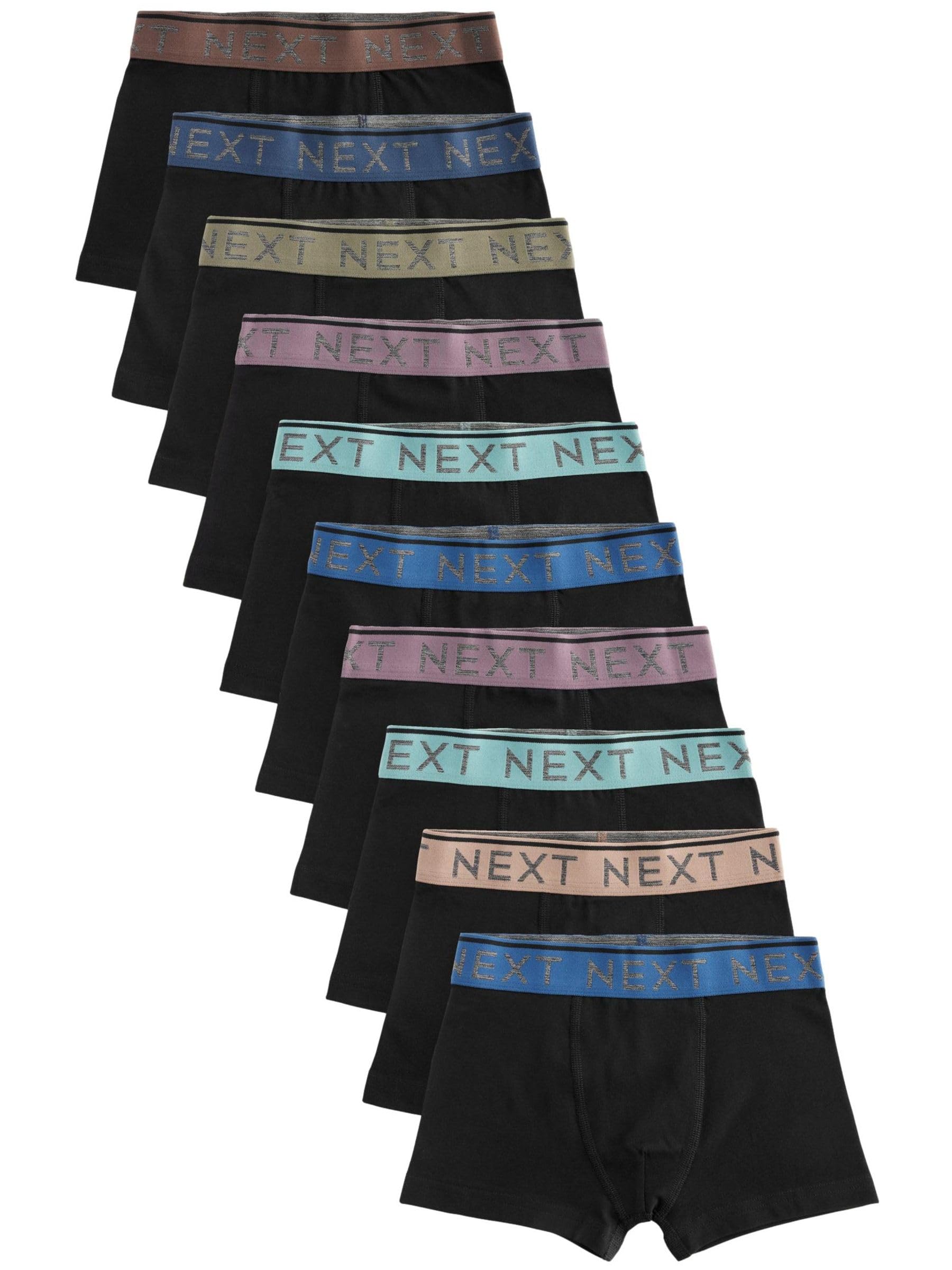 NEXT Ragazzo Confezione da 10 Boxer Aderenti | Bambino, Standard, Mid Rise