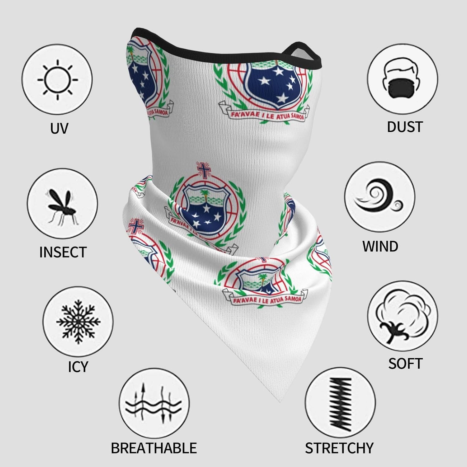 Winter Neck Gaiter for Men Women, Windproof Face Cover, Cold Weather Scarf for Skiing, Hiking Independent Stat