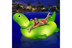 Margaritaville Inflatable Pool Floats for Adults with Solar-Powered LED Lights: A Tropical Oasis Awaits!