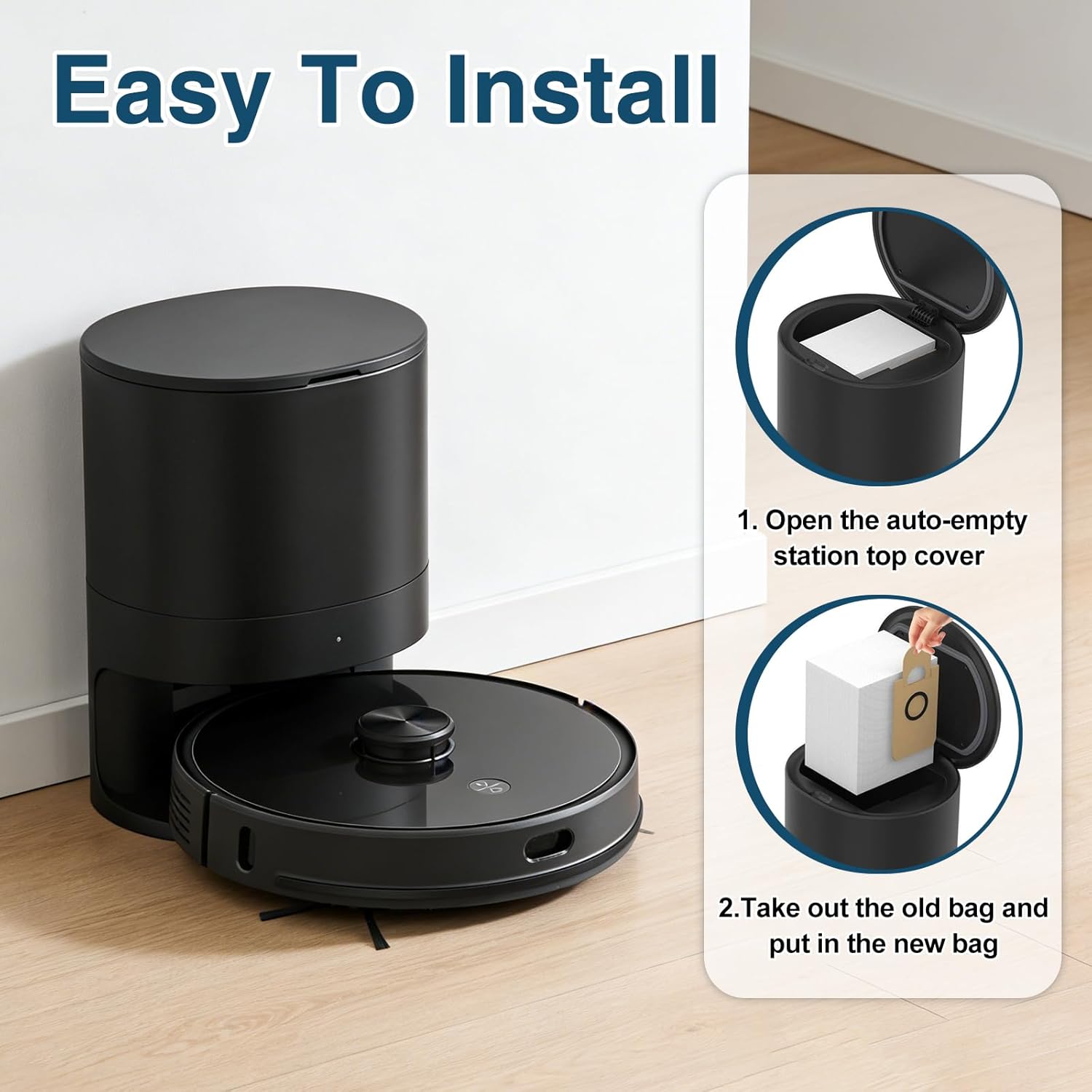 12Pcs Dust Bags Replacement For Proscenic M7 Pro M7 MAX M8 Uoni V980MAX HONITURE Q6 Kyvol Cybovac S31 Vacuum Cleaner