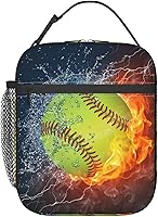 Vista 18 de Bolsa de almuerzo deportiva con pelota de fútbol americano para niños y niñas, reutilizable, aislada, portátil, para niños, escuela, hombres