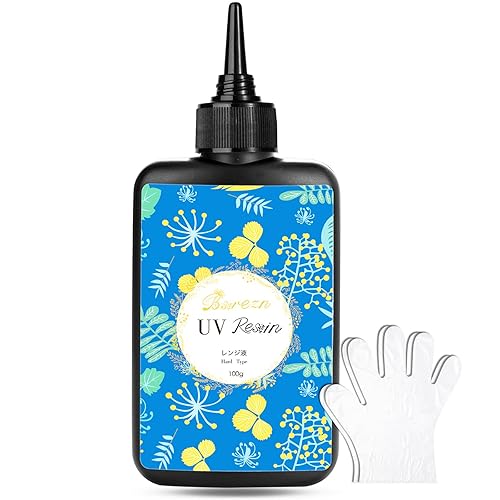 Kit de resina epoxi de curado UV duro, transparente y transparente, premezclada, pegamento activado solar transparente UV para fabricación de joyas,