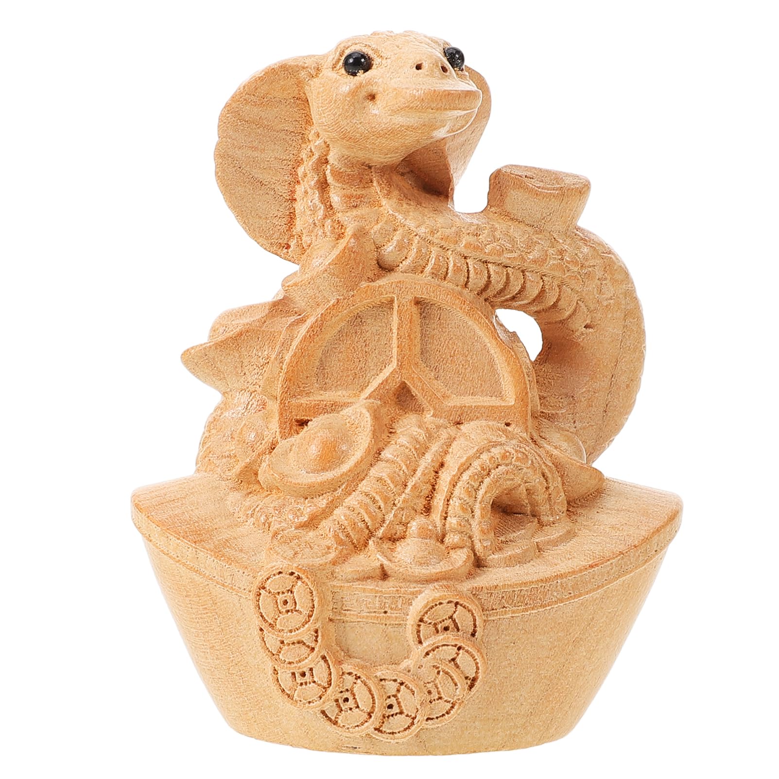 Amazon.co.jp: OHPHCALL 木製 蛇の像 木彫りの蛇の飾り デスクトップ用