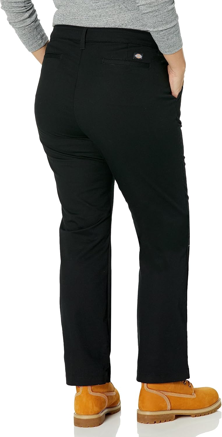 Dickies Women's Plus Slim Bootcut Twill Pants
