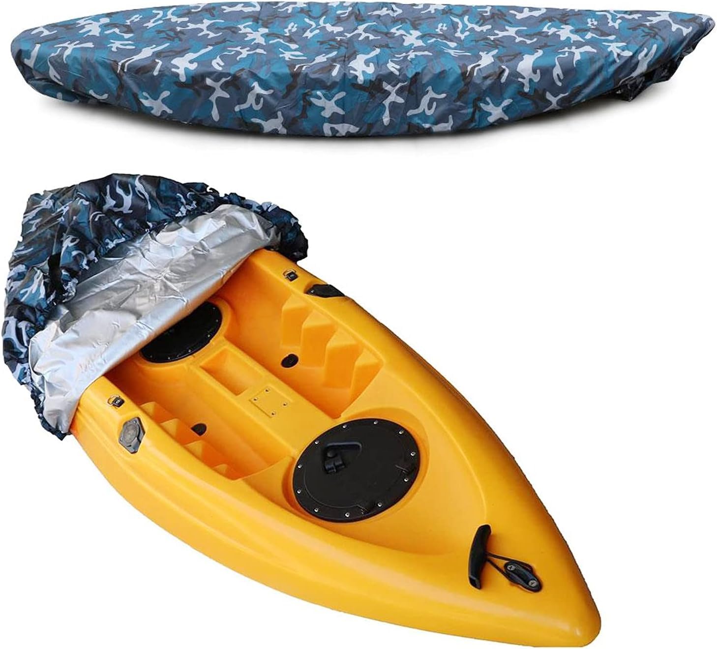 Copertura per Kayak 4,5 m Universale Kayak Copertura Canoa Barca Antipolvere Impermeabile per Canoa da 3,6-4 m
