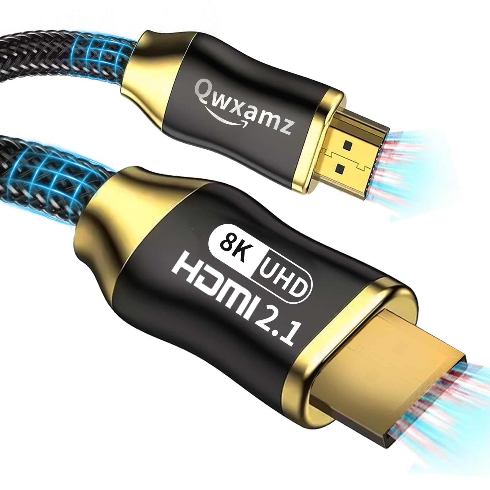 Cable HDMI 2.1 actualizado de 10K 8K de 5 pies, 4K 120Hz – 8K @60Hz consolas de juegos HDMI a HDMI Cable HDMI de 48 Gbps para eARC HDCP 2.3 CEC y HDR 10 compatible con NS2 PS5 X-Box Home Theater, PC