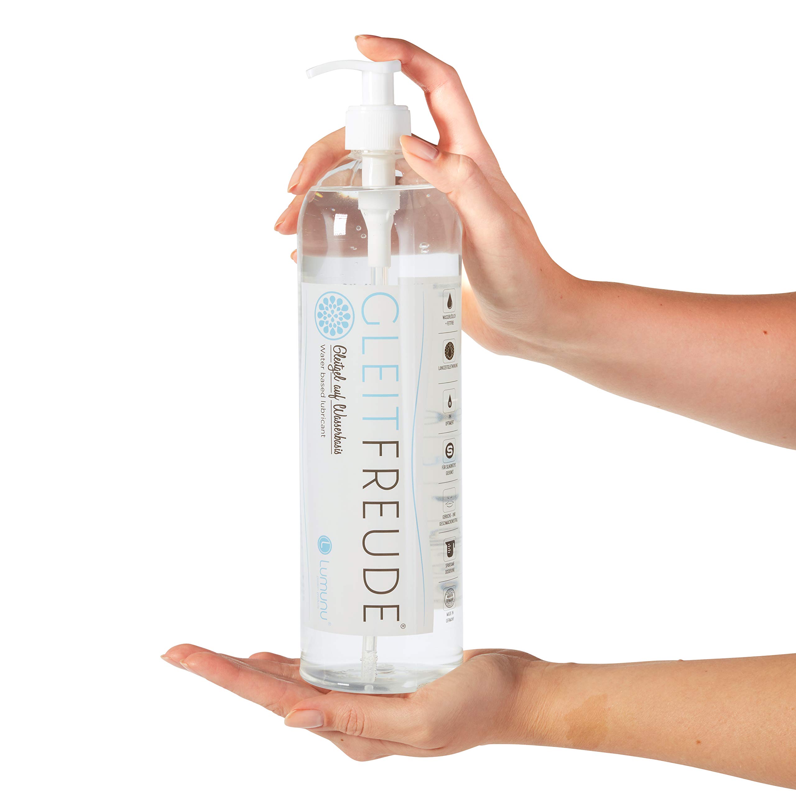 Deluxe Aqua Gleitgel (1 Liter) Lumunu Gleitfreude, Langzeitwirkung auf  Wasserbasis, von Venize : Amazon.de: Drogerie & Körperpflege
