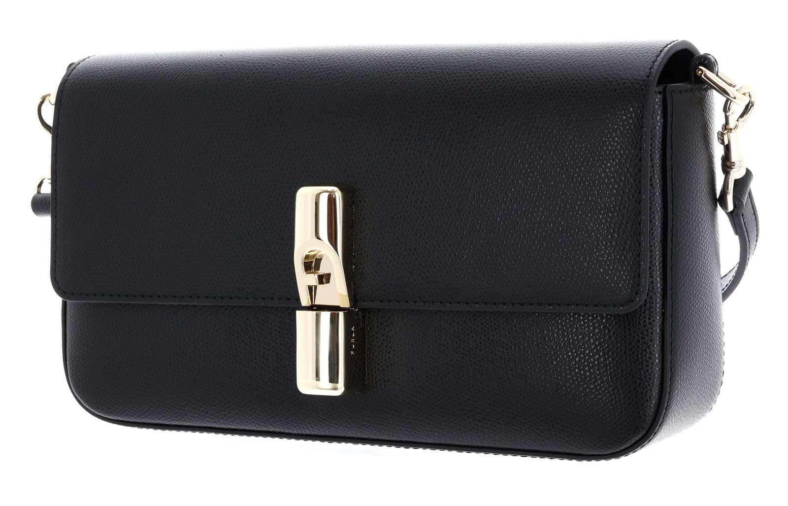 Furla Cuero bolso bandolera bolso de hombro Iride Crossbody Bag Nero negro