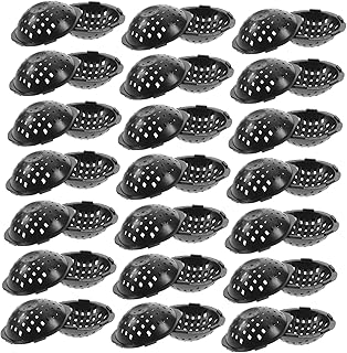 Housoutil 400 Pcs Flowerpot Spacer Pots Plants Round Planter Succulent Planter Bonsai Pot Mesh Pads Flower Pot Mesh Pad Flower Pot Hole Mesh Pads Flower Pot Hole Grid Mat Pad Plastic Black