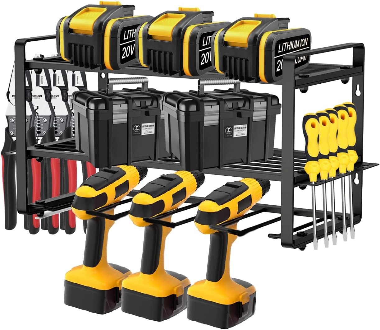 Power tool storage rack, drill rack Wall mounted, Heavy