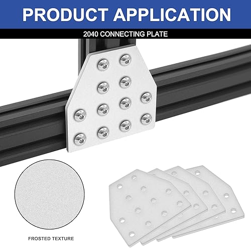 Miniatura 356 de 10 unids 2020 placa de extrusión de aluminio conector esquina L soporte 8020 V ranura hardware ranura T accesorios con tuercas en T y tornillos