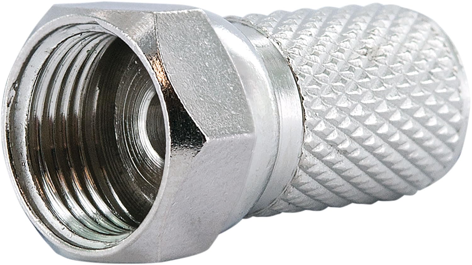 SCHWAIGER 9598 - Cavo coassiale 50 m, 135 dB, cavo antenna satellitare, 75 ohm, schermato, resistente all'umidità, 8,2 mm, diametro cavo bianco, con spina F