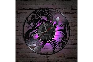 Fierce Dragon Decor for Adults: 12-Inch Epic Wall Clock