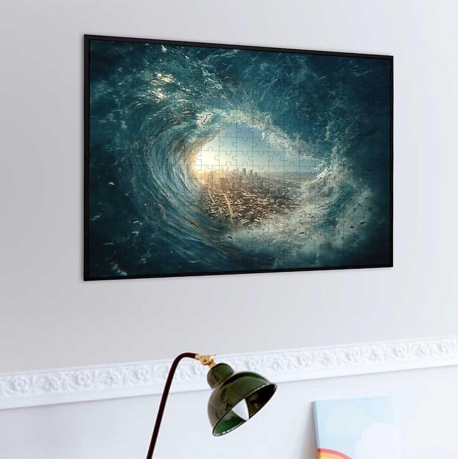 2000 Pezzi di Puzzle, giallo Hamburger 2000 Pezzi di Puzzle per Adulti, Regalo Anniversario, Regalo Natale, Decorazione Della Casa, Prevenzione Della Degenerazione Cerebrale Negli Anziani PjY1130 2-J