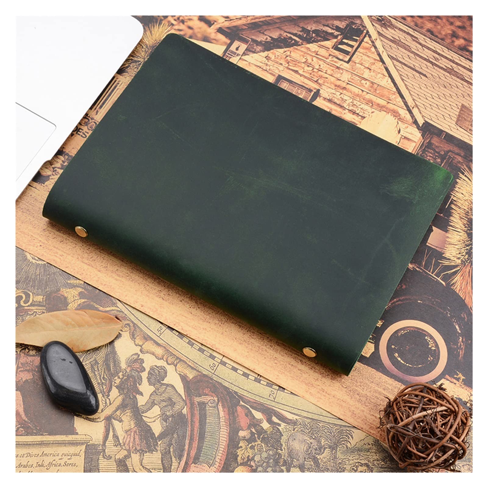 SePKUs Classico quaderno ad anelli A5 con copertina originale, diario di schizzi, pianificatore di cancelleria (F)