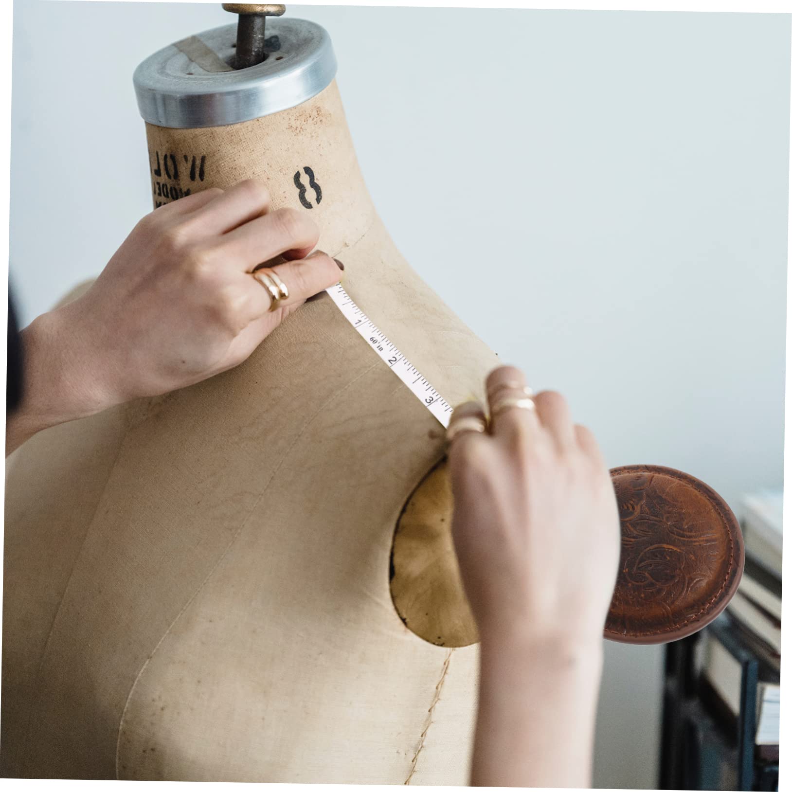 3piezas Cinta Métrica Retráctil De Vintage Para Costura Herramienta De Medición Flexible y Portátil Para Cintura y Cuerpo