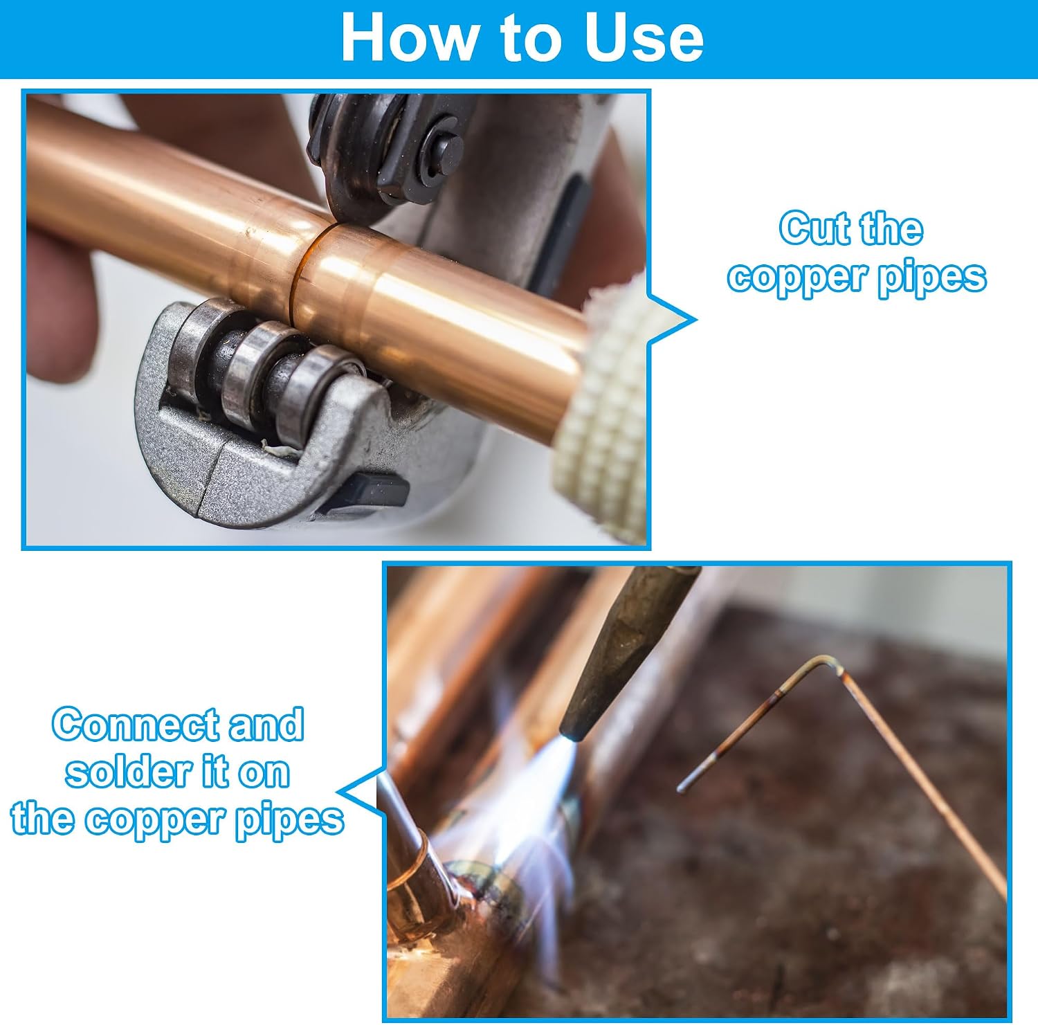 PATIKIL 1/2" to 1/8" Nominal Size Copper Reducer, 5pcs 99.9% Pure Copper Reducing Coupling Pressure Fitting Pipe Tube Connector Adapter with Sweat Solder