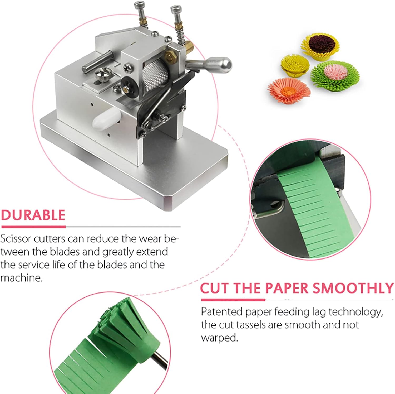 DIY Handmade Paper Quilting Machine, Paper Art Tassel Machine, Adjustable Tassel Width and Depth, No Power Required, Suitable for Making Unique DIY Crafts by Hand