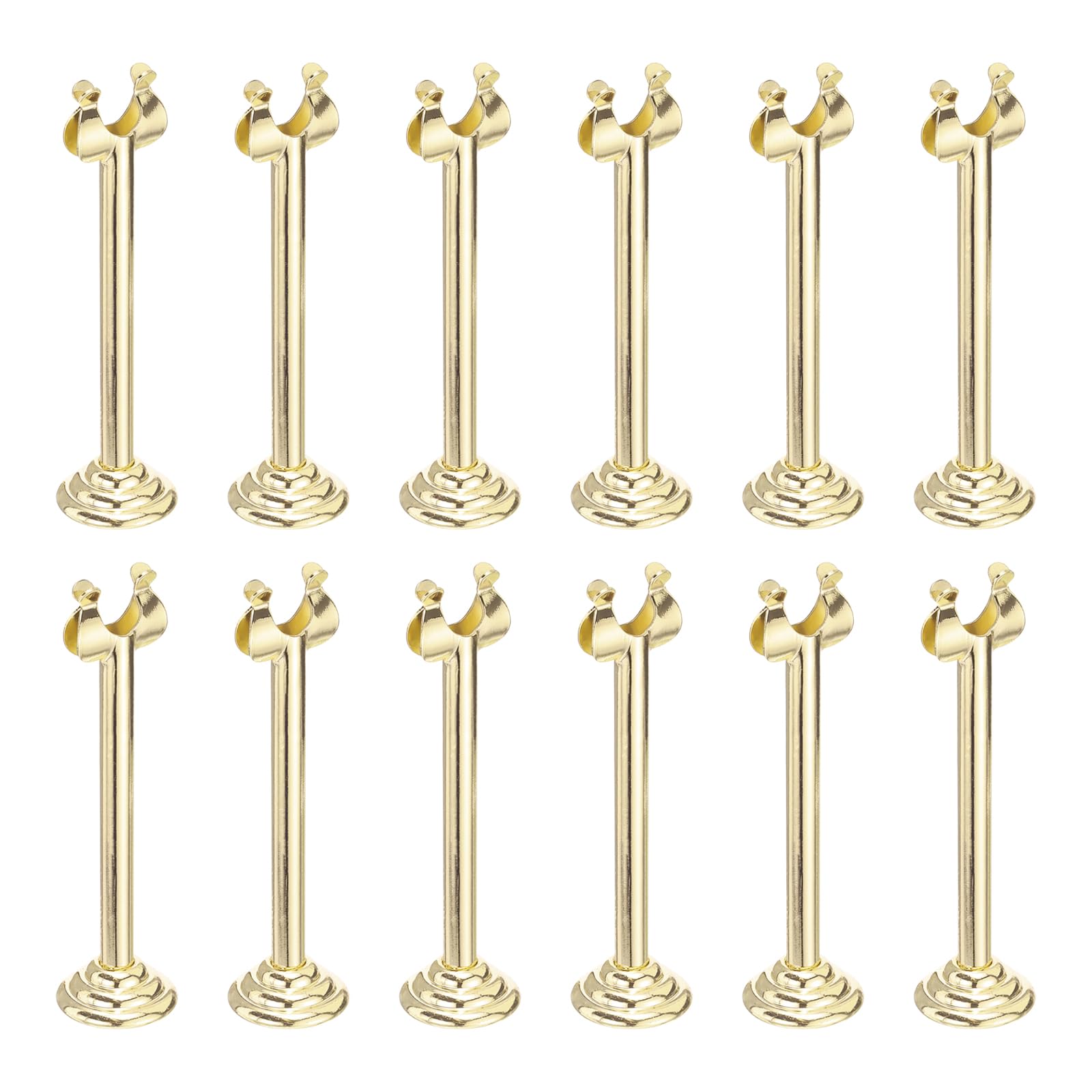 sourcing map Tischnummernhalter, 9,9 cm, goldfarben, für Hochzeit, Jahrestag, Geburtstag, Party, 12 Stück