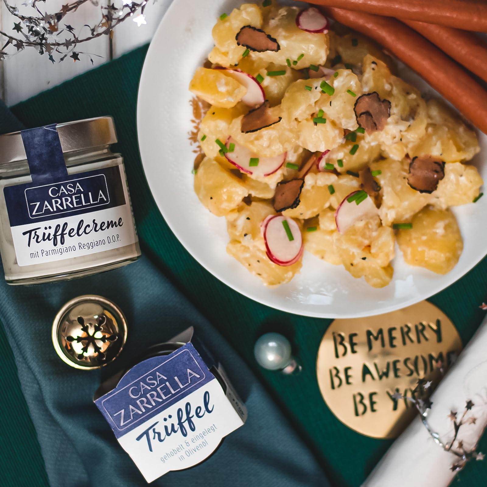Casa Zarrella Trüffel-Carpaccio 40g – 2er Pack | Hauchdünn Gehobelter Sommertrüffel in Olivenöl – Edler Geschmack für Pasta, Fleischgerichte & Salate