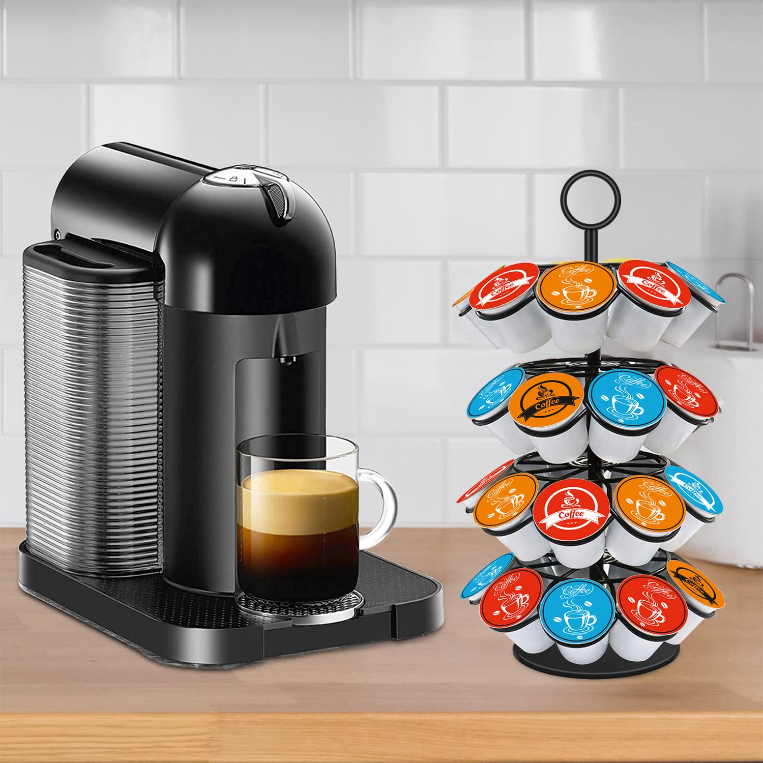 Kaffeekapselhalter, kompatibel mit 36 Tassenkapseln