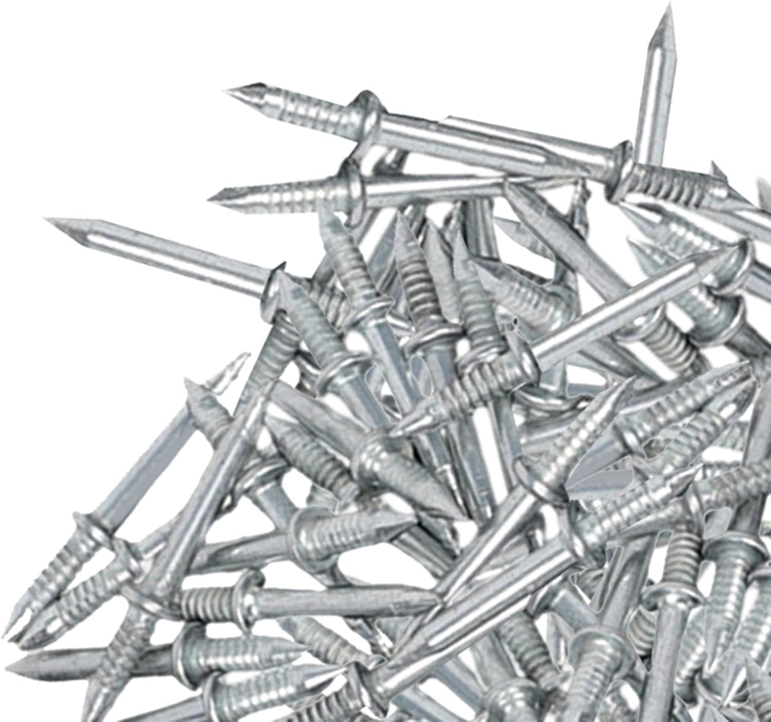 Qianly 6x Invisible Baseboard Finishing Nails Screws Skirting Thread Screws Set Rustproof Metal Skirting Line Non Marking Nails for Wood Veneer