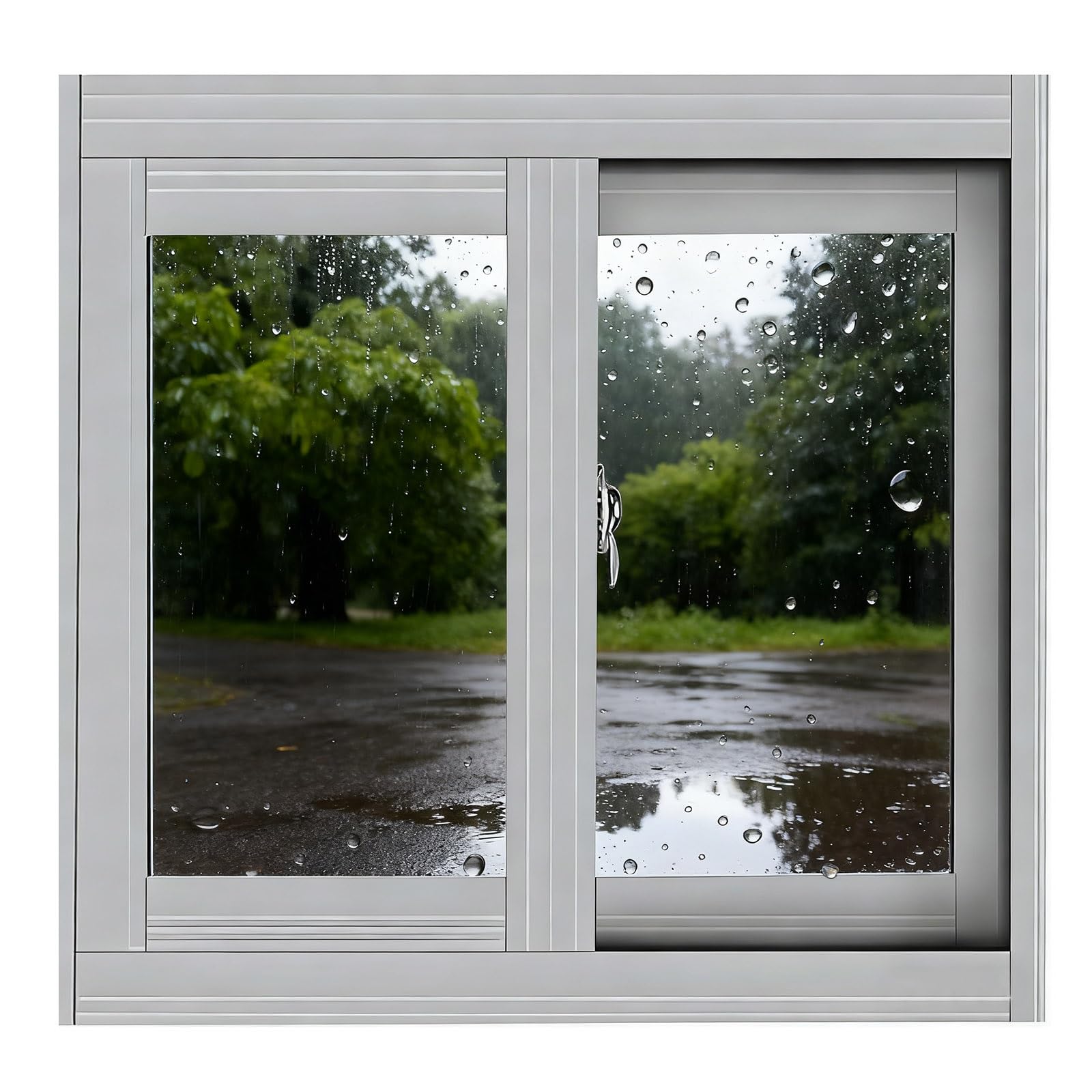 Ventana corredera de vinilo para cobertizo o baño que mejora la ventilación natural en el hogar