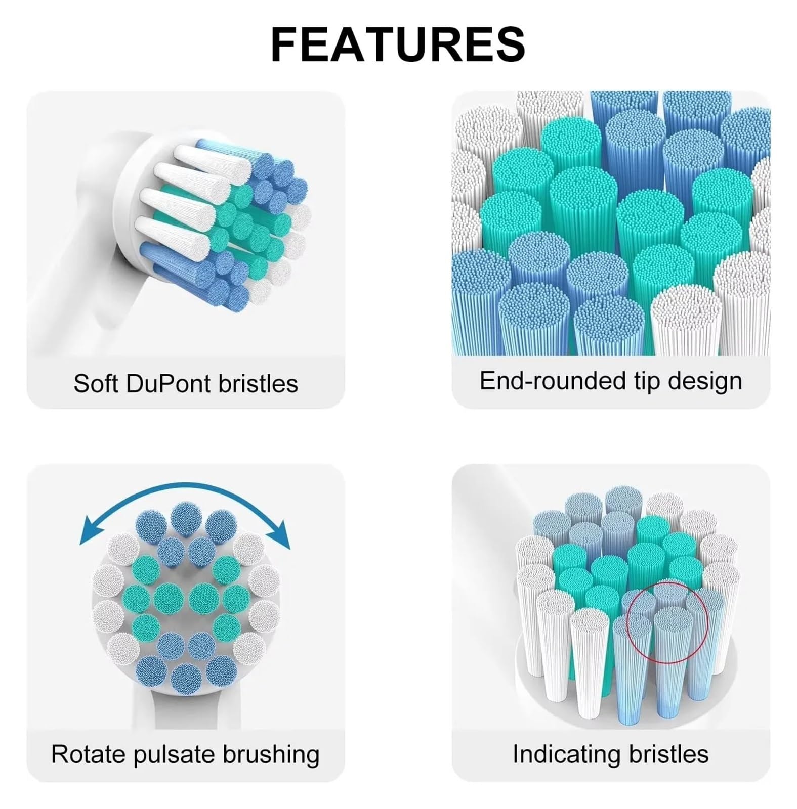 Testine For Spazzolino Elettrico, Compatibili Con Oral-B,