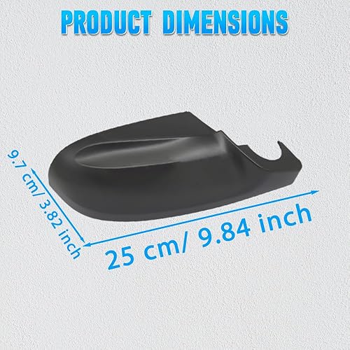 Miniatura 5 de Tapas inferiores de espejo lateral negro ABS, par de cubiertas inferiores de espejo retrovisor, compatible con Subaru Impreza 2017-2018, Legacy