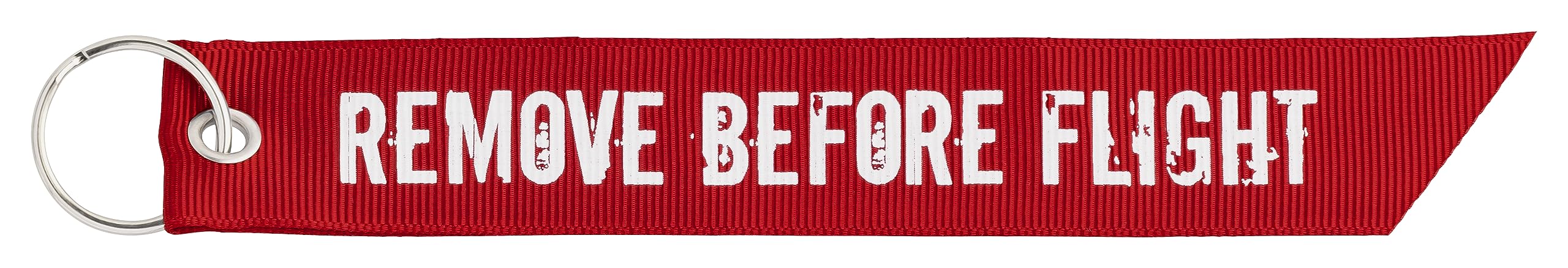 REMOVE BEFORE FLIGHT Keyring Keychain Zip Puller