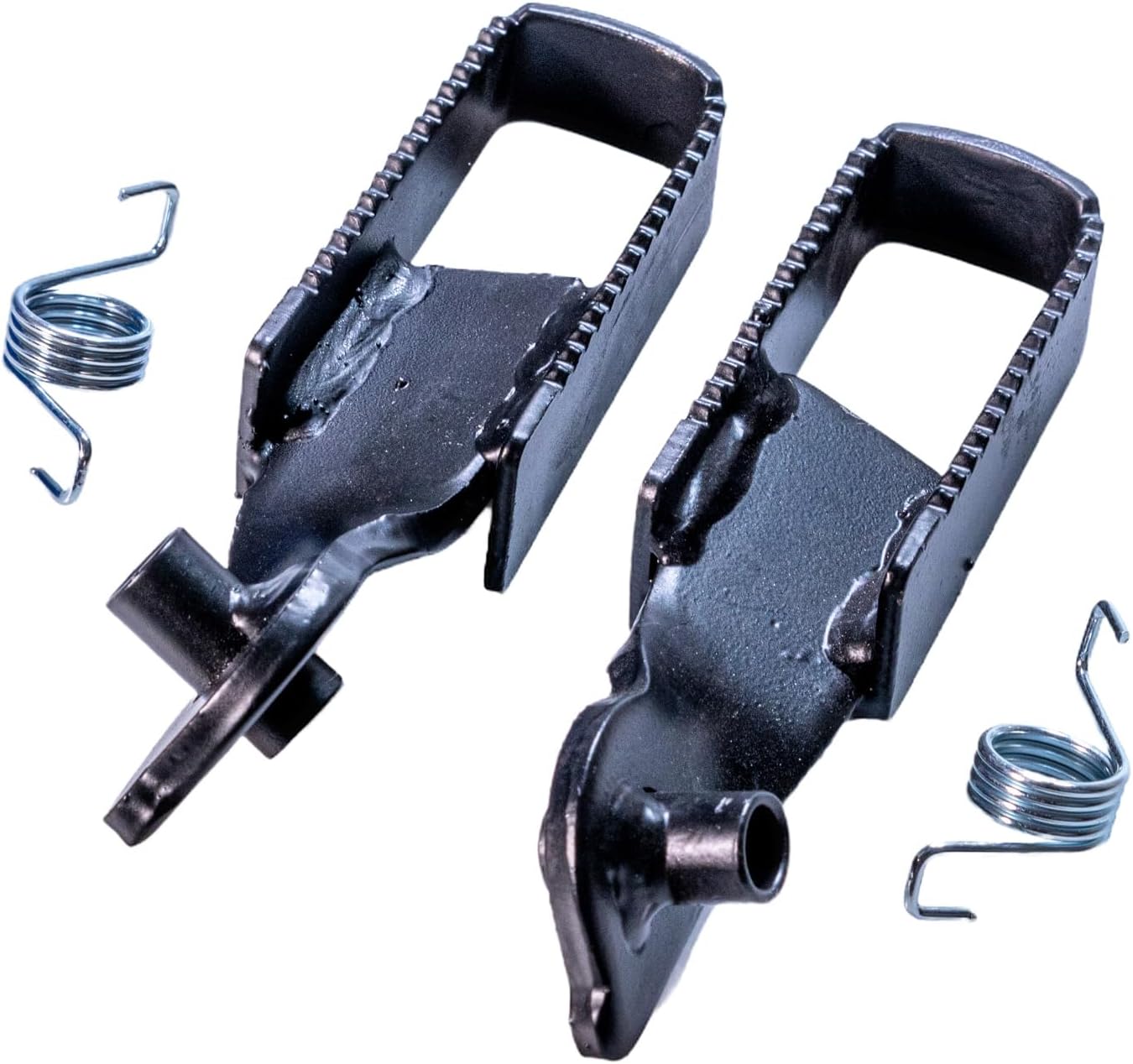 AlveyTech Footrest Pegs with Springs for Monster Moto/Mega Moto & Motovox Mini Bikes (Set of 2)