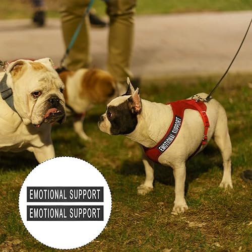 Miniatura 3 de Balacoo Chaleco reflector, parche de animal de apoyo emocional 2 pares de parches reflectantes para perros de perro, arnés extraíble para perros