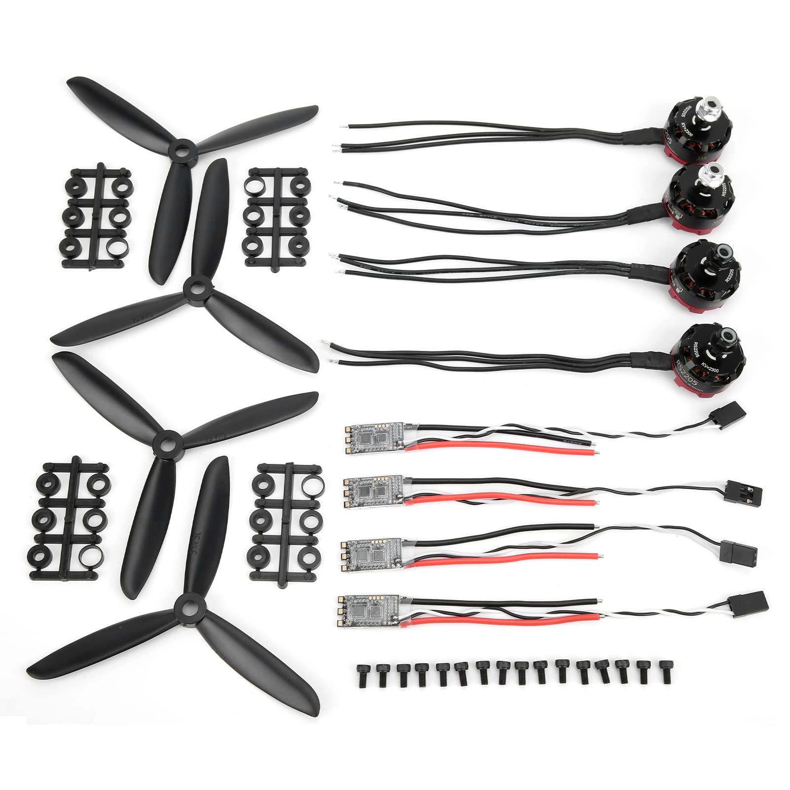 2205 2300 KV Brushless Motor Set with 20A ESC Strong Thrust for RC Drones