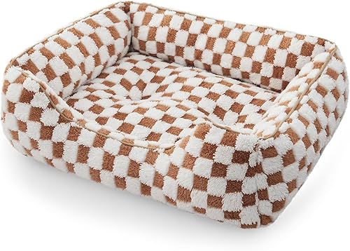 Miniatura 9 de JOEJOY Camas para Perros Pequeños - Lindas Camas para Gatos de Interior Camas Calmantes para Mascotas, Cama Ortopédica Rectangular Acogedora para