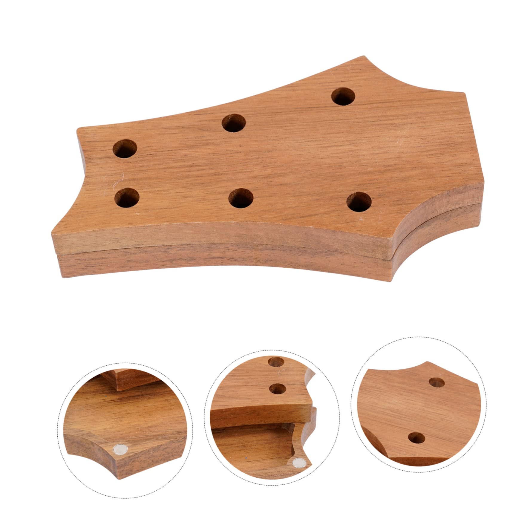 ABOOFAN 2stücke Gitarren-Pick-Box Aus Holz Tragbare Plektrum-aufbewahrung Für Gitarristen Stabiler Und Gitarren-Pick- Zubehör Für Musiker Und Geschenksidee
