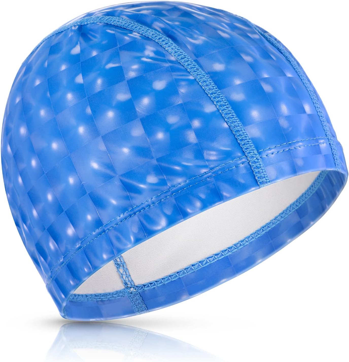 Swimming Caps Elastic Comfortable Swim Caps Waterproof PU Swimming Hats