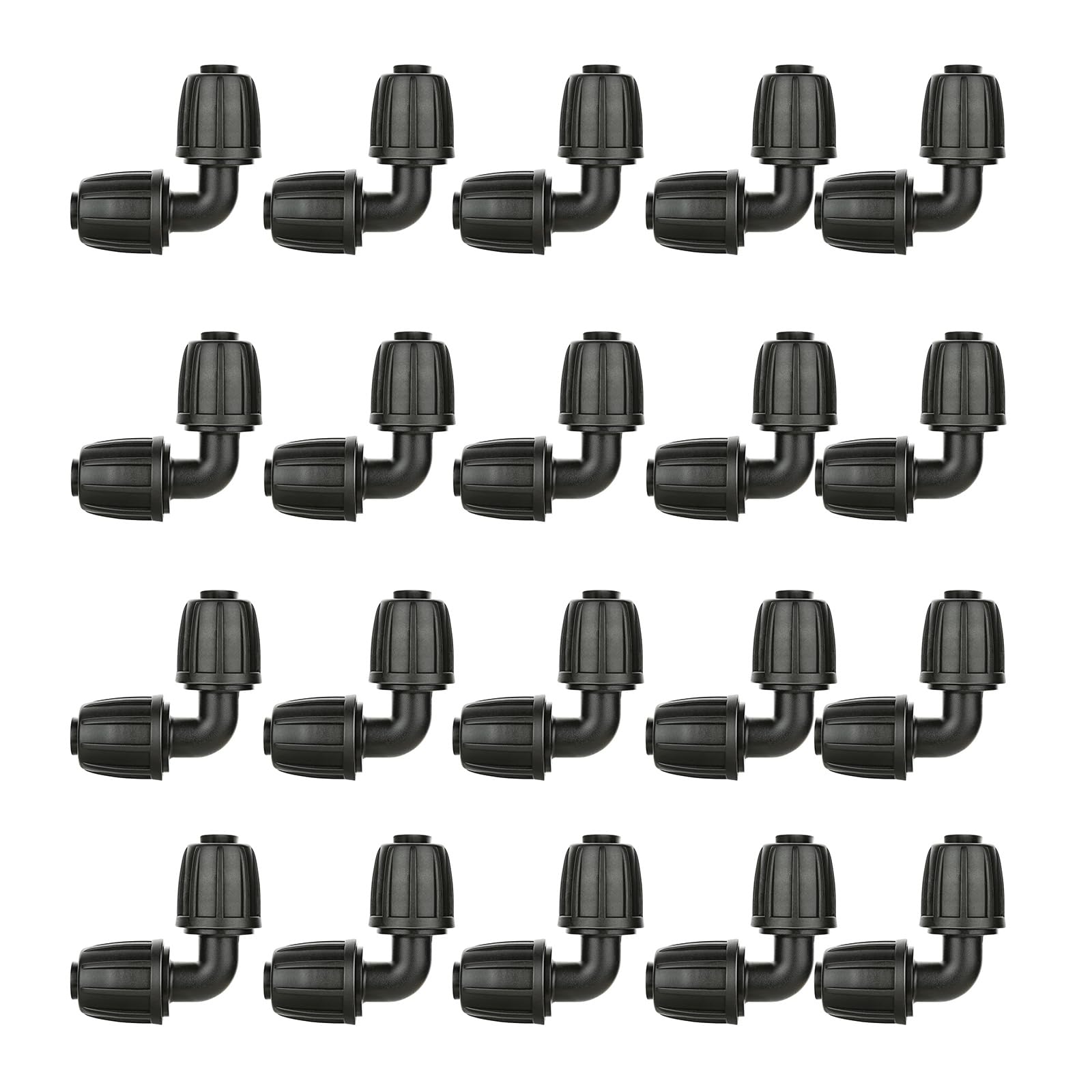 Qusinfc Multicolor Adapters 15Pcs Tool-Free Installation For Efficient Agricultural & Home Garden Watering Drip Irrigation Elbow