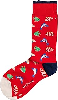 El Ganso Calcetín Básico Liso Azul Algodón