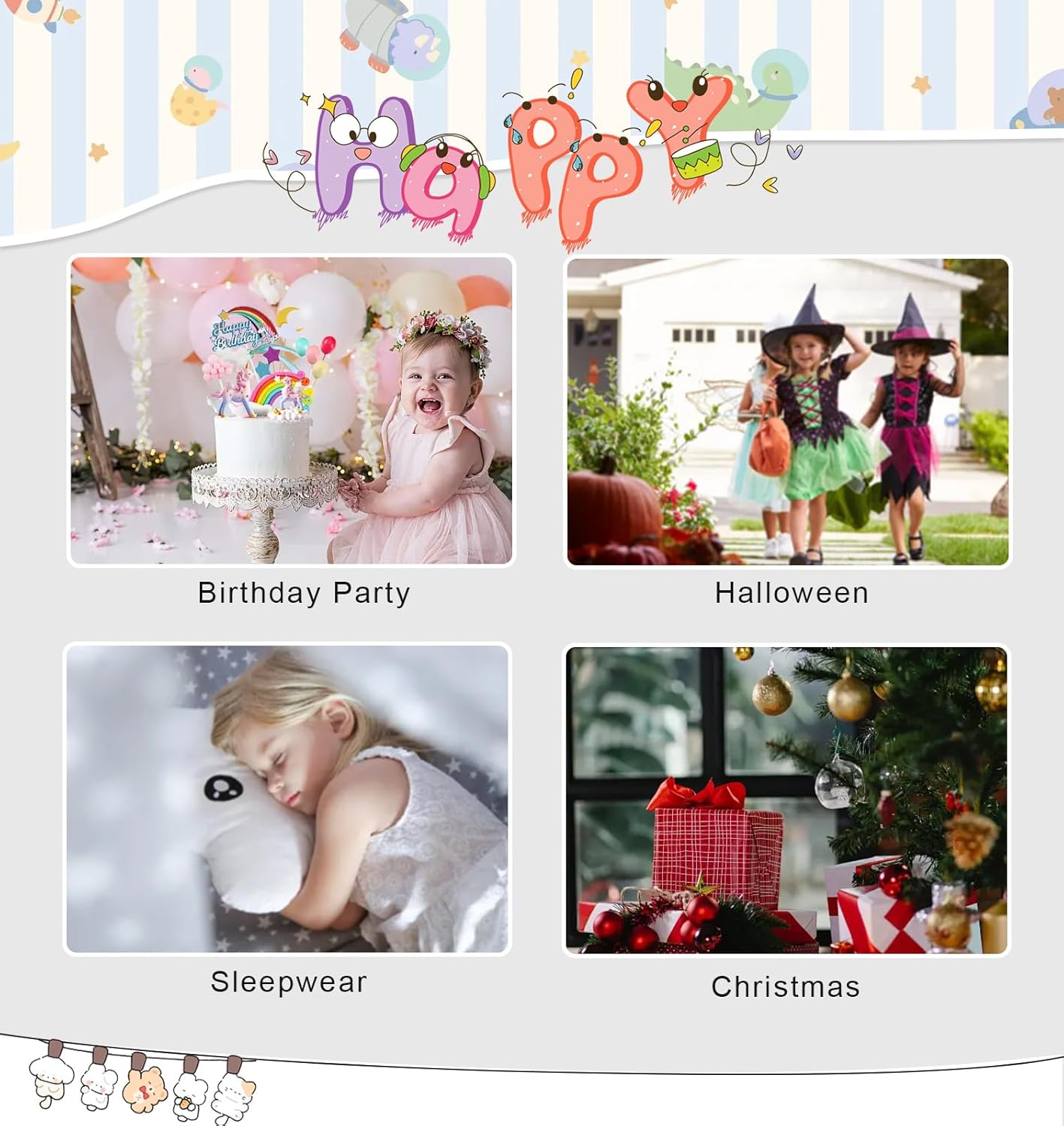 COTRIO Infant Baby Girls Princess Dress Halloween Costumes Toddler Tulle Tutu Fancy Party Dress Birthday Outfit with Headband - Image 6