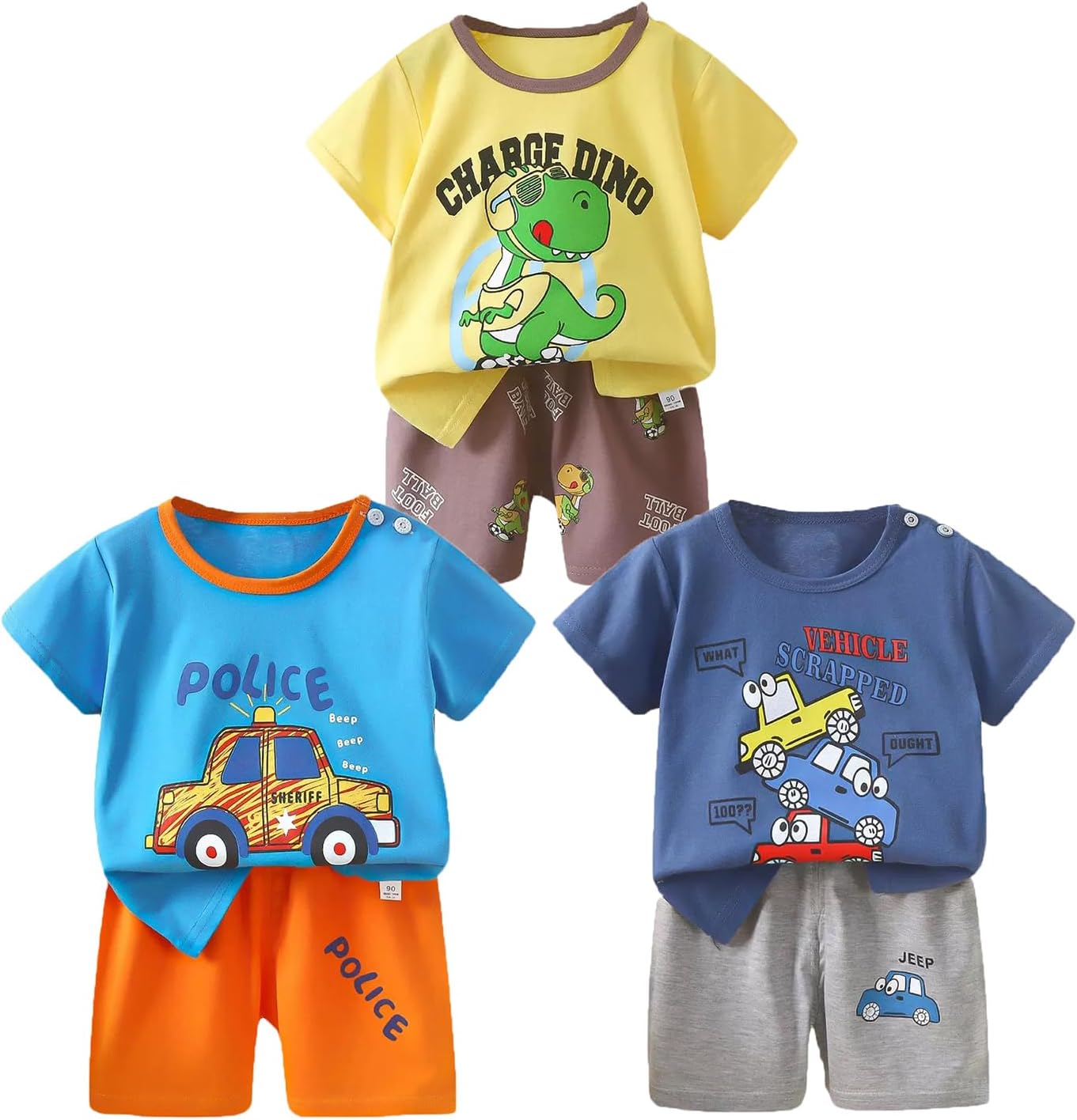 Toddler Baby Boy Clothes for 2t 3t Boys Cute Summer Short Sleeve T-Shirt Tops Short...