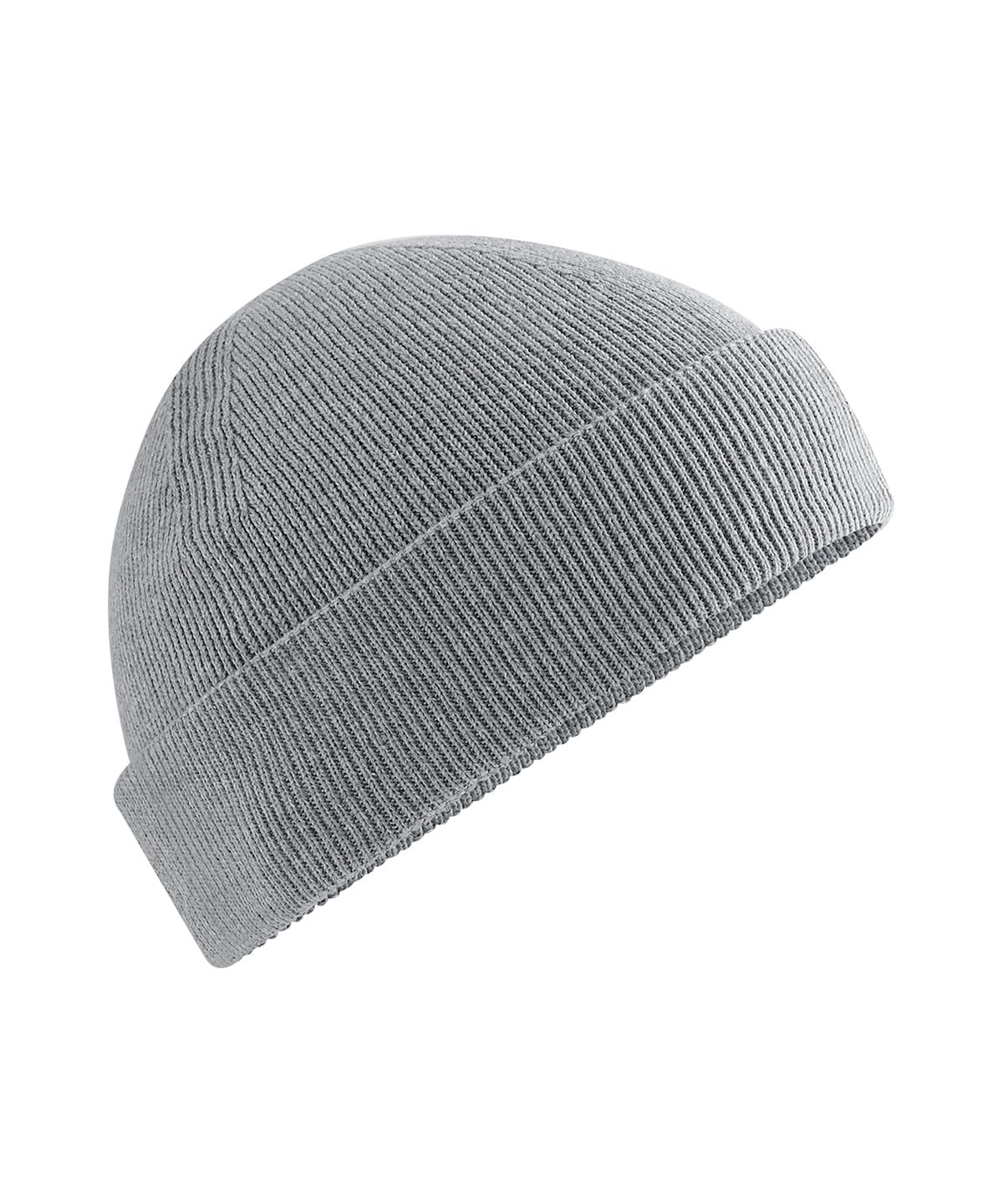 4SP® Organic Cotton Fisherman Beanie Hat, Classic Style, Lightweight, Unisex, Knit, Stretch Fit. (UK, Alpha, One Size, Ash Grey)