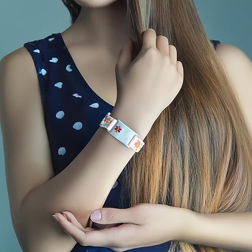 Miniatura 5 de LinnaLove cartoon medical alert id bracelets Parents gift to Son, daughter, brother, sister