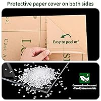 Vista 5 de Lesnlok 8 x 10 Hoja de acrílico 1/4 pulgada de grosor 6mm 2 piezas de hoja de plexiglás transparente, para señal, manualidades, marco de fotos