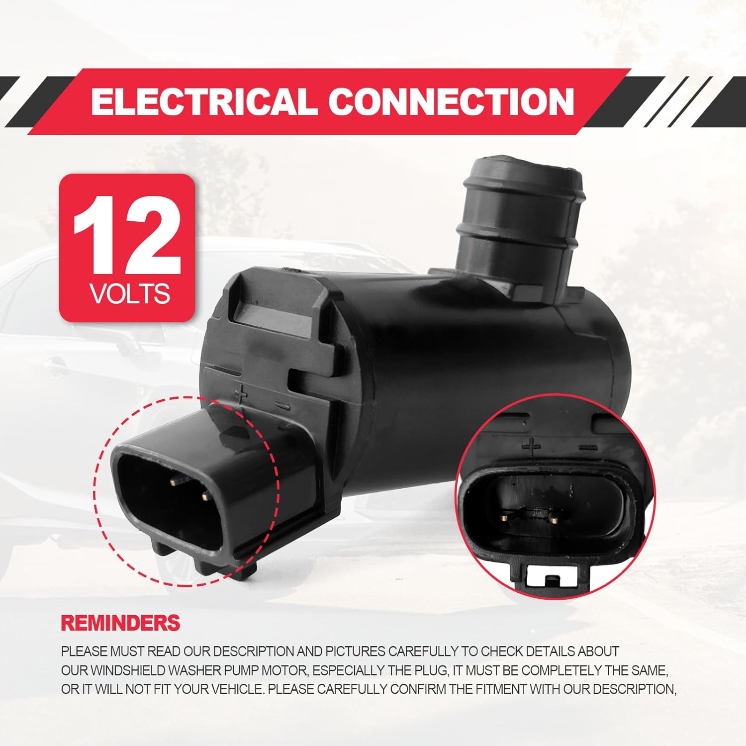 For Toyota Corolla Camry Solara Windshield Washer Pump Motor New 8533012340 Cl E - Foto 11