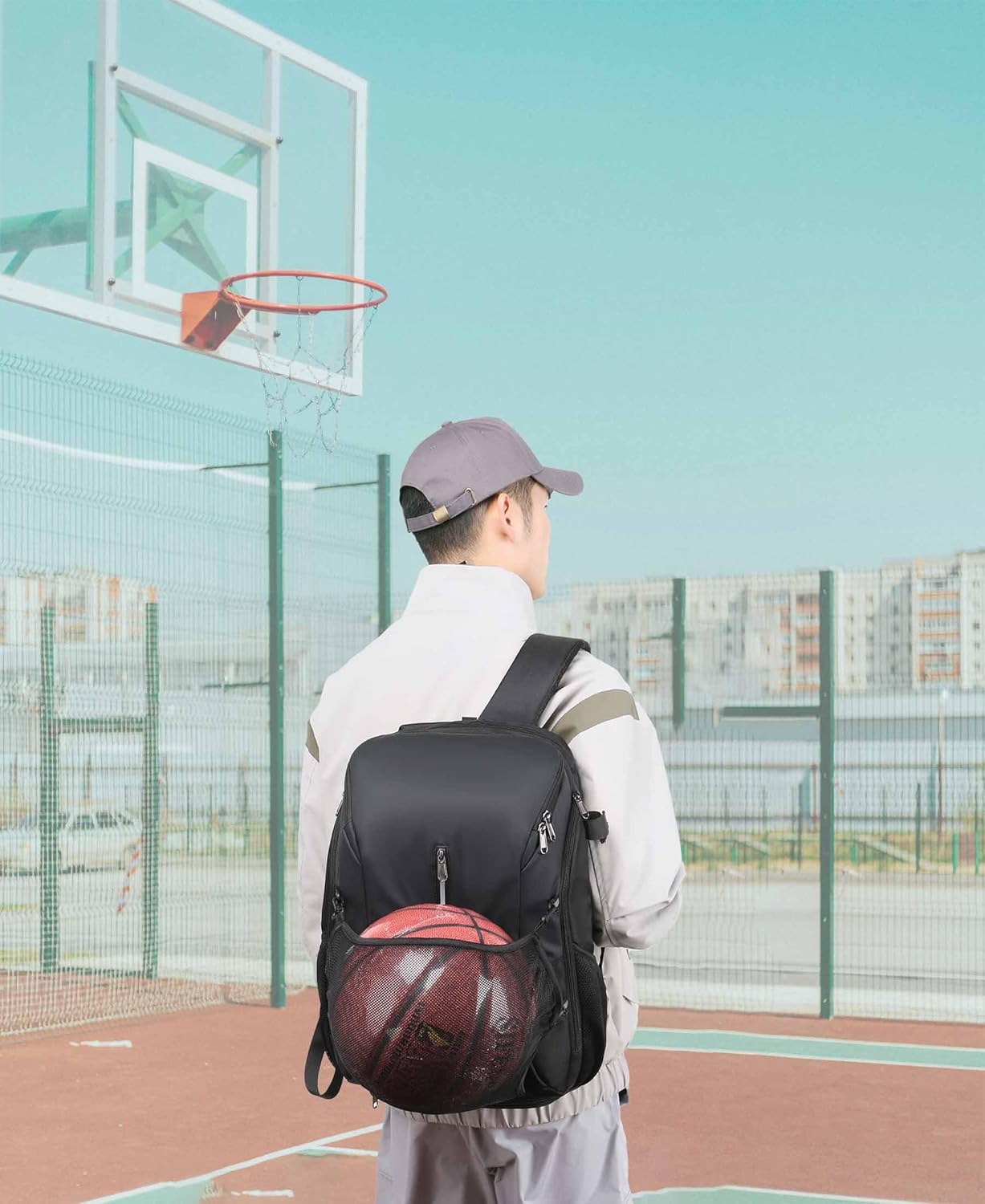 Baseball Backpack Sports Bag for Baseball, Softball, Basketball, Tennis Bag with Shoe Compartment Hook Waterproof